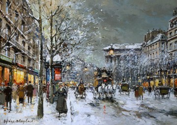 AB boulevard de la madeleine 5 Parisian Oil Paintings